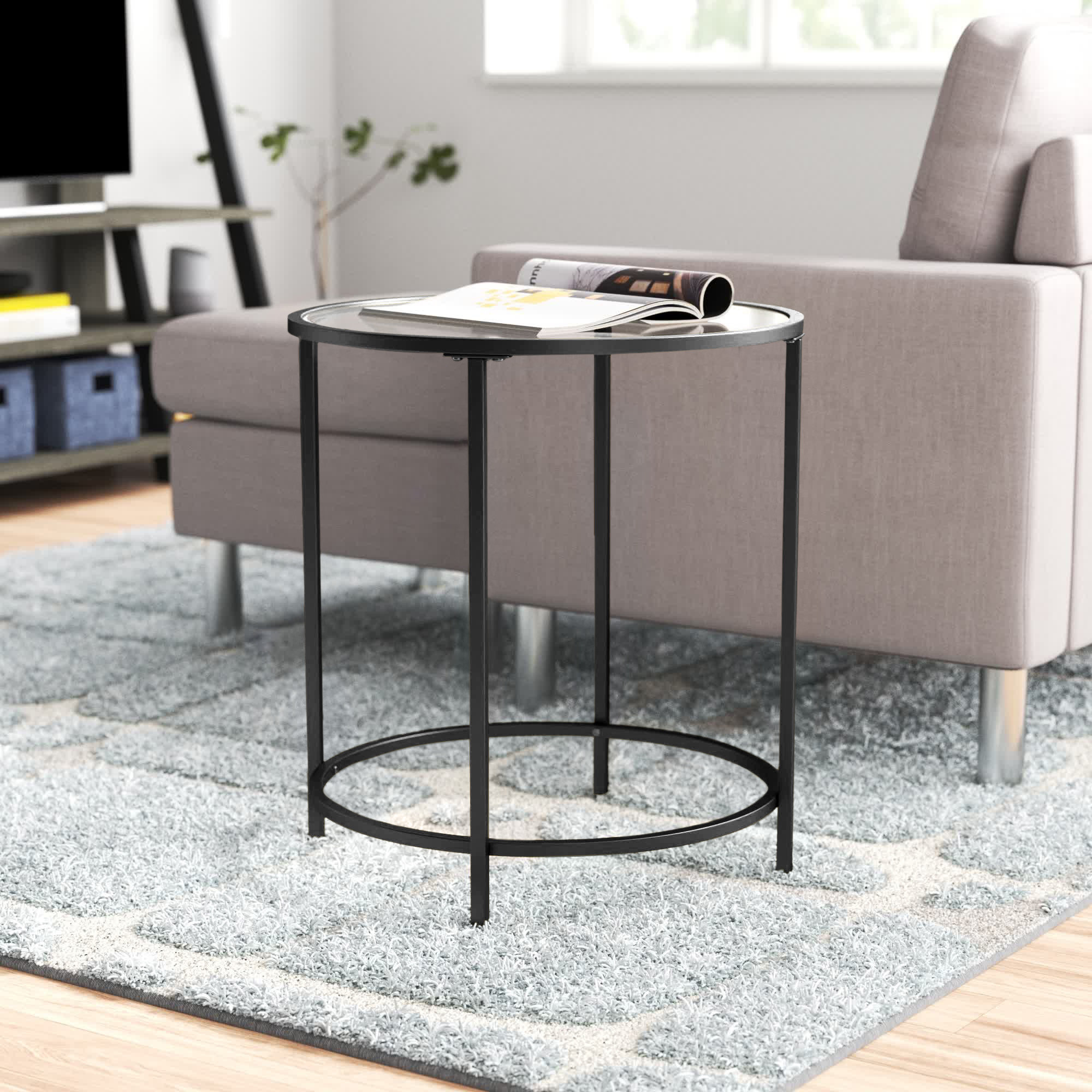 Zipcode Design™ Doynton Glass End Table & Reviews | Wayfair